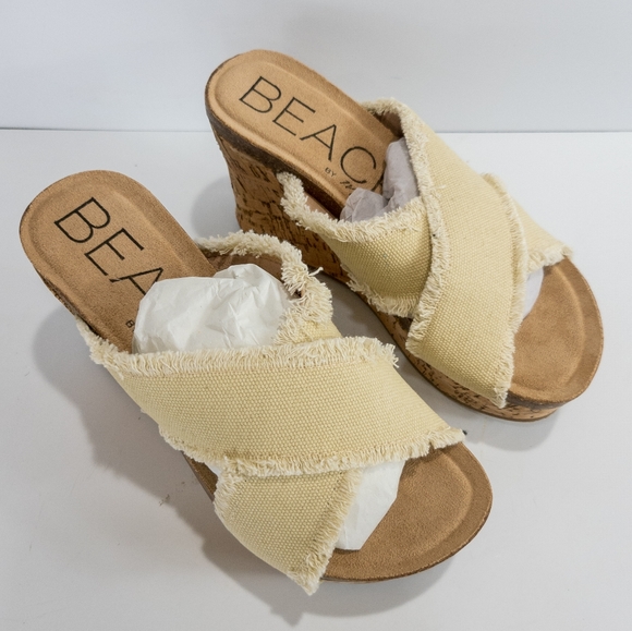 Beach by Matisse Sea Salt Wedge Sandals Black -5 - Picture 9 of 11